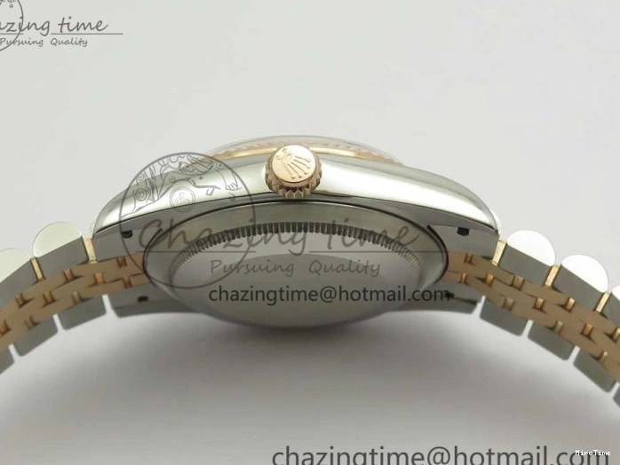 MiroTime 0501 Timeless DateJust 36mm 904 SS RG Wrapped 116231 GMF Gray Diam Dial on SS RG Wrapped Jubilee Bracelet A 3272